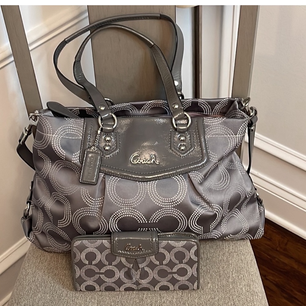 Coach bundle monogram cross body purse! Brand new without tags!Wallet comes free